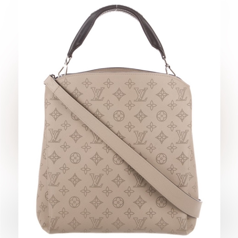 Louis Vuitton Taupe Mahina Babylone PM Shoulder Bag